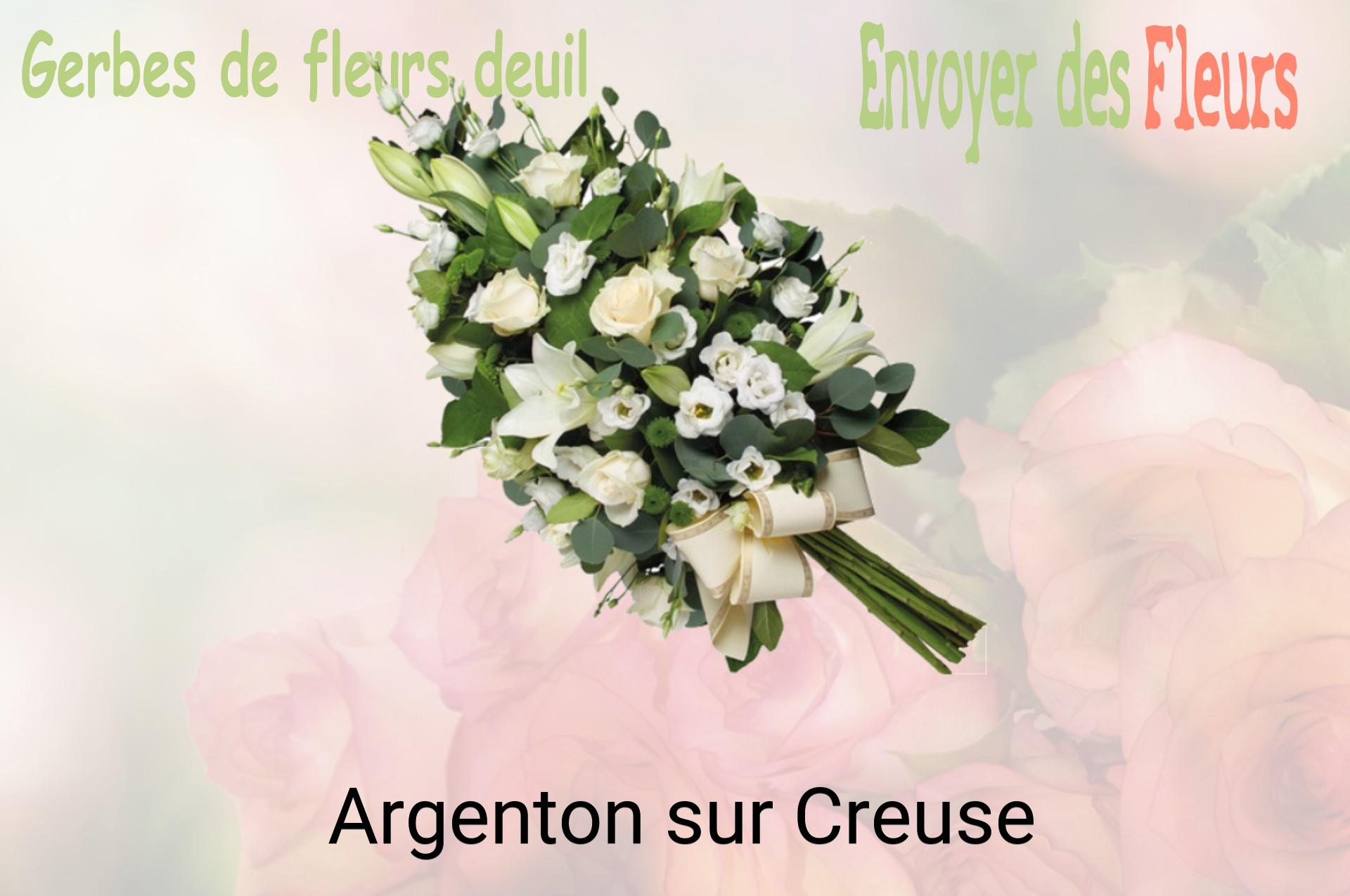 Gerbe de fleurs de deuil livrée à Argenton-sur-Creuse